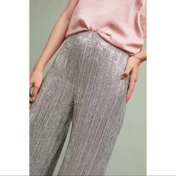 Anthropologie Metallic Pant (Wide Leg) - Picture 3 of 4